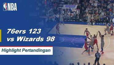 NBA I Cuplikan Pertandingan : 76ers 123 vs Wizards 98