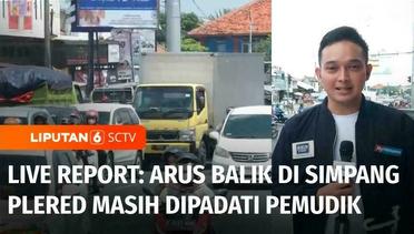 Live Report: Arus Balik di Simpang Plered Masih Ramai, Didominasi Kendaraan Sepeda Motor | Liputan 6