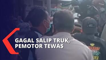 Gagal Salip Truk, Seorang Pengendara Motor di Probolinggo Tewas!