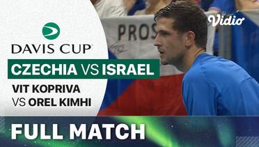 Czechia (Vit Kopriva) vs Israel (Orel Kimhi) - Full Match | Qualifiers Davis Cup 2024