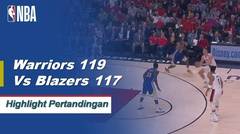 NBA I Cuplikan Pertandingan : Warriors 119 vs Blazers 117