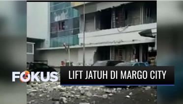 Lift Mal Margo City Jatuh dan Bangunan Ambrol, 11 Orang Terluka | Fokus