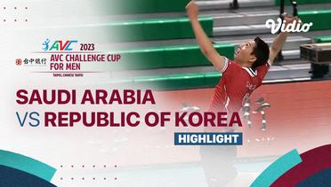 Highlights | Saudi Arabia vs Republic of Korea | AVC Challenge Cup for Men 2023