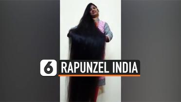 Bak Rapunzel, Wanita India Ini Punya Rambut Sepanjang 2,2 Meter