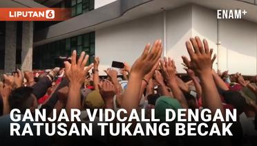 Ganjar Pranowo Peroleh Dukungan Ratusan Tukang Becak di Bogor