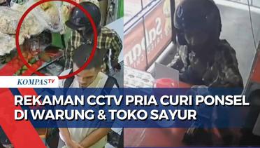 Pencuri di Malang Terekam CCTV Jalankan Aksi, Gasak 3 Ponsel di Gerai UMKM dan Toko Sayur