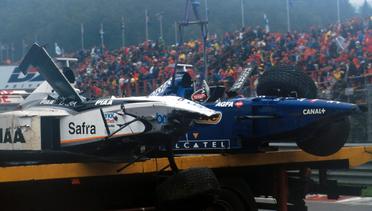 Tabrakan Dramatis di F1 GP Belgia Tahun 1998