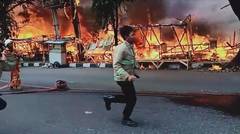 Detik-detik Kebakaran pasar di Cirebon