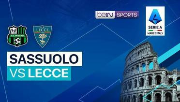 Sassuolo vs Lecce - Serie A - 21 April 2024