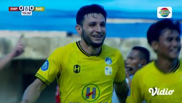 GOLLL!! Lucas Morelatto (Barito Putera) Cetak Gol dari Dalam Kotak Penalti Semen Padang, Skor 0-1 | BRI Liga 1 2024/25