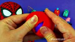 Spiderman Play Doh Surprise Eggs