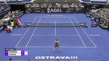 Match Highlights | Elena Rabynka vs Petra Kvitova | WTA Agel Open 2022