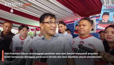 TPN Sebut Jokowi Bisa Dimakzulkan karena Ikut Kampanye, TKN: Silakan Berpikir Begitu