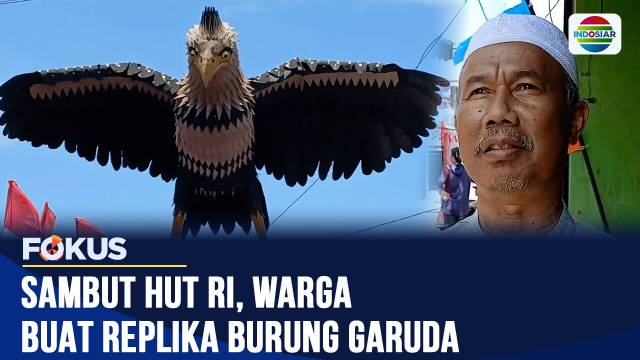 Sambut HUT RI ke-80, Warga Bandung Bikin Replika Burung Garuda Bisa Gerak dan Bersuara | Fokus
