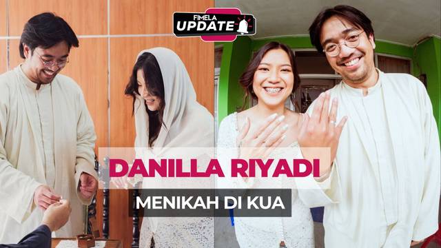 Resmi! Danilla Riyadi Menikah di KUA dengan Konsep Sederhana