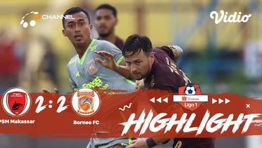 Full Highlight - PSM Makassar 2 vs 2 Borneo FC | Shopee Liga 1 2019/2020