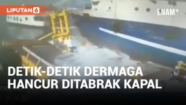Kapal Tabrak Dermaga 1 Pelabuhan Bastiong Ternate Hingga Hancur