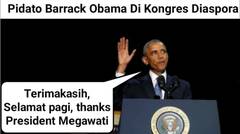 HEBOH, Pidato Obama Di Diaspora Pakai Indonesia 