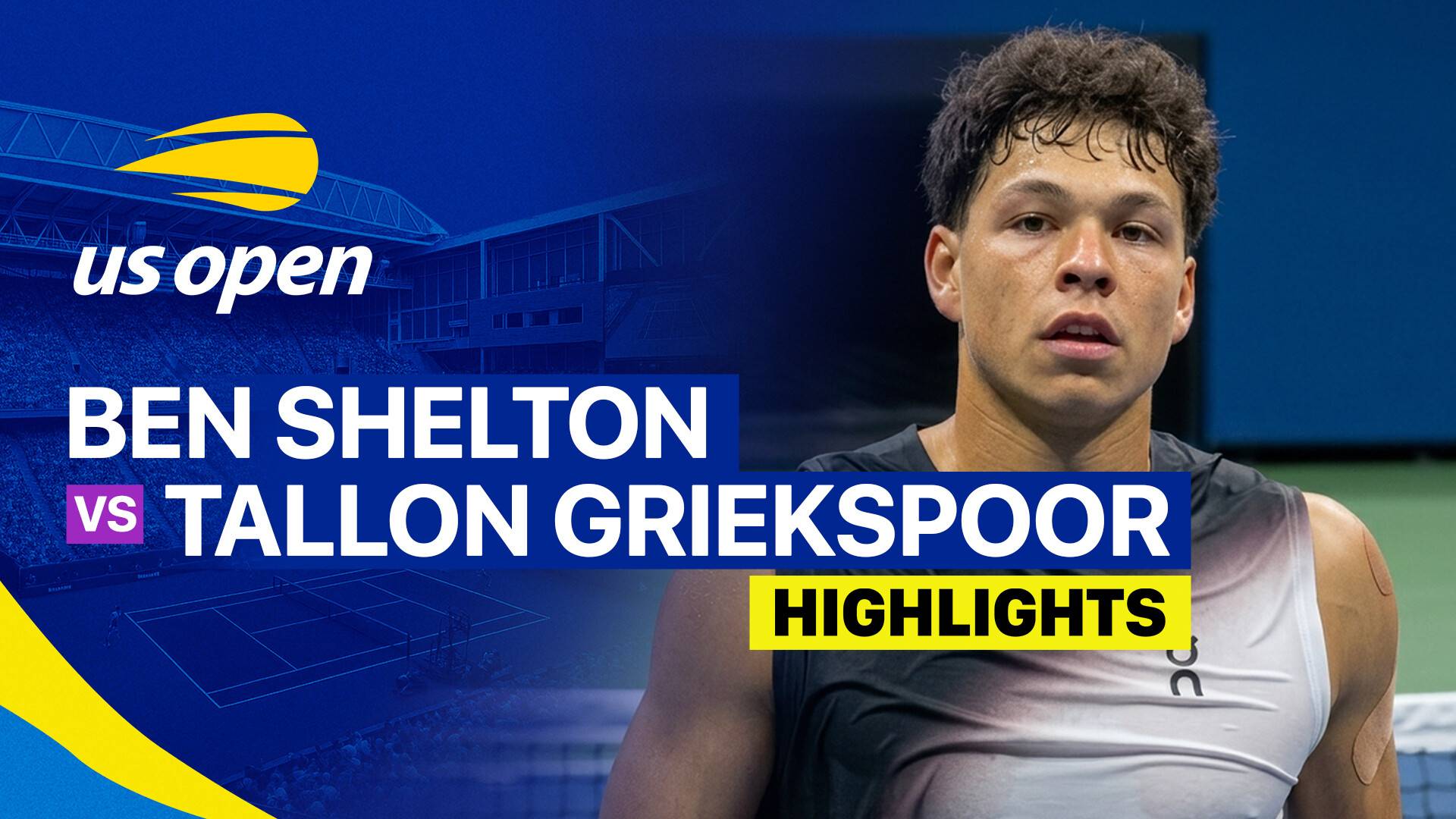 Ben Shelton vs Tallon Griekspoor - Men's Singles Round 1 | US Open Tennis Championships 2026