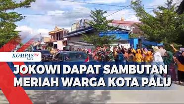Jokowi Dapat Sambutan Meriah Dari Warga Kota Palu