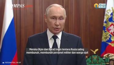 Putin Sebut Kyiv dan Barat dalam Pemberontakan Wagner