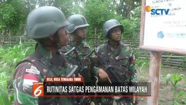 Kegiatan Para Prajurit Saat Patroli Patok Batas di Wilayah Indonesia-Timor Leste - Liputan 6 Pagi