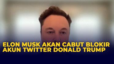 Elon Musk Bakal Cabut Blokir Akun Twitter Milik Donald Trump
