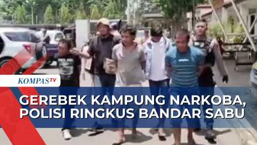6 Orang Ditangkap saat Gerebek Kampung Narkoba, 1 Merupakan Bandar Sabu DPO Polisi!