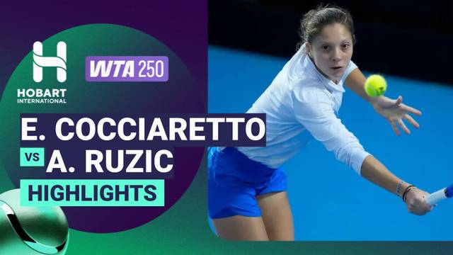 Semifinal: Elisabetta Cocciaretto vs Antonia Ruzic - Highlight | WTA 250: Hobart International 2026
