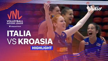 Match Highlights | Italia vs Kroasia | Women’s Volleyball Nations League 2023