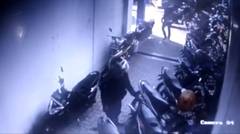 Aksi Pencurian Motor Terekam CCTV