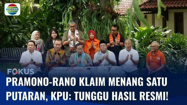Pramono-Rano Deklarasi Menang Satu Putaran, KPU Minta Semua Harap Bersabar | Fokus