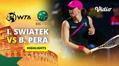 Iga Swiatek vs Bernarda Pera - Highlights | WTA Internazionali BNL d'Italia 2024