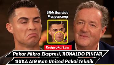 Pakar Mikro Ekspresi, Ronaldo Pakai Teknik Resiprokal Serang Man United & Erik Ten Hag