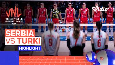 Match Highlights | Tempat Ketiga: Serbia vs Turki | Women's Volleyball Nations League 2022