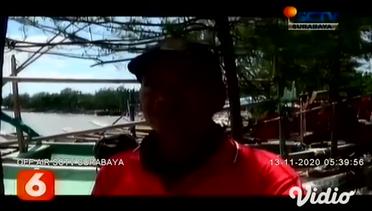 Cuaca Buruk, Puluhan Perahu Nelayan Surabaya Diterjang Ombak