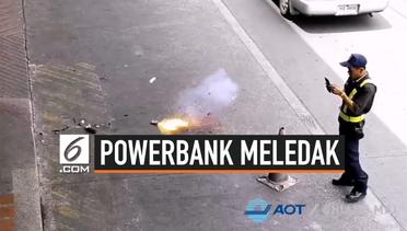 Detik-Detik Powerbank Meledak Dalam Tas Turis di Bandara 
