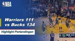 NBA | Cuplikan Hasil Pertandingan : Bucks 134 vs Warriors 111
