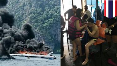 Speedboat meledak di Thailand, 16 turis terluka, 1 kehilangan nyawa - TomoNews