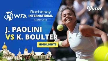 Quarterfinal: Jasmine Paolini vs Katie Boulter - Highlights | WTA Rothesay International 2024