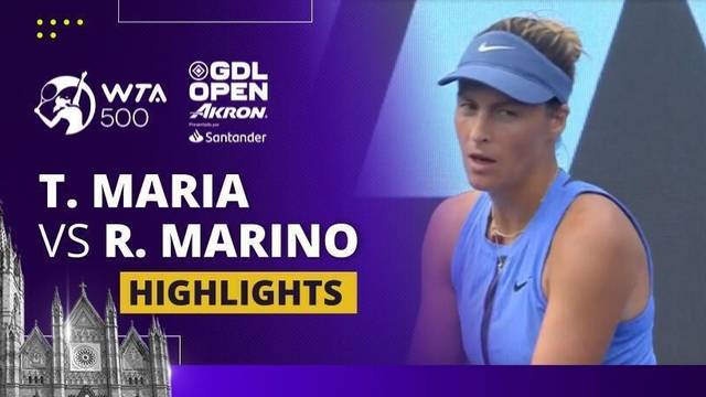 Tatjana Maria vs Rebecca Marino - Highlights | WTA 500 Guadalajara Open Akron 2025