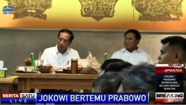 Momen Mesra Jokowi dan Prabowo Makan Siang Bareng