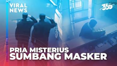 Seorang Pria Misterius Datang Ke Kantor Polisi Untuk Memberikan Masker