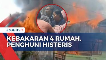 4 Unit Rumah Semi Permanen di Aceh Tamiang Terbakar, Penghuni Histeris