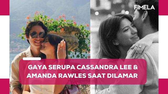 Adu Gaya Outfit Serba Putih Amanda Rawles dan Cassandra Lee yang Sama-Sama Dilamar di Tepi Danau