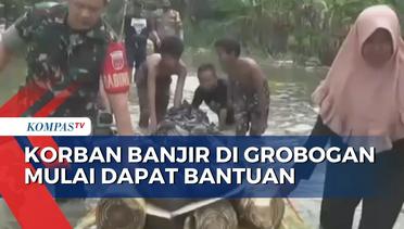 Ratusan Warga Korban Banjir di Grobogan Mulai Dapatkan Bantuan Sembako