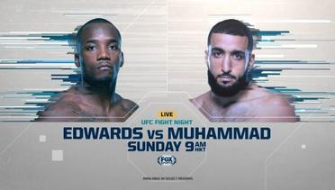 Edwards vs Belal Muhammad | UFC Fight Night