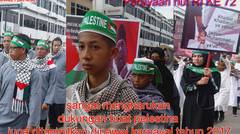subhanallah....mengharukan bendera PALESTINA berkibar saat perayaan HUT RI KE 72 di Kuansing Riau