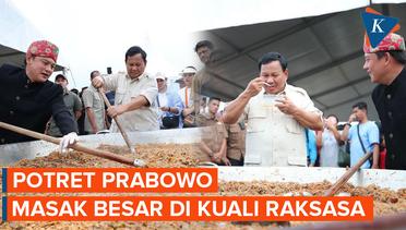 Momen Prabowo Masak Besar Saat Blusukan di Cilincing