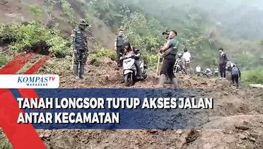 Tanah Longsor Tutup Akses Jalan Antar Kecamatan di Toraja Utara